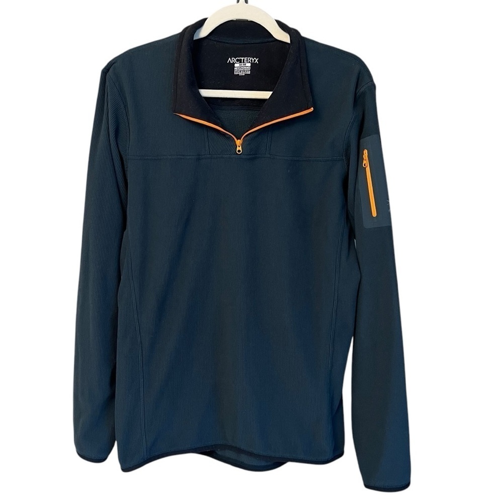 Arc’teryx Polartec 1/4 Zip Fleece Pullover Mid Layer Sweatshirt Blue Medium